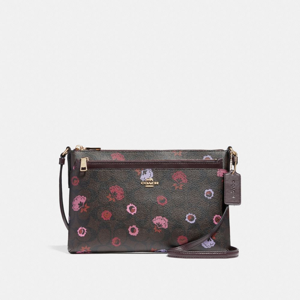 EAST/WEST CROSSBODY WITH POP-UP POUCH WITH PRIMROSE FLORAL - IMBMC - COACH F24373