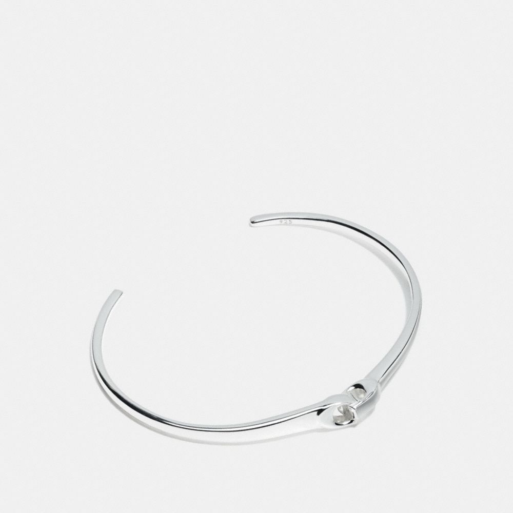 COACH SIGNATURE CHAIN LINK CUFF - SILVER - f24485