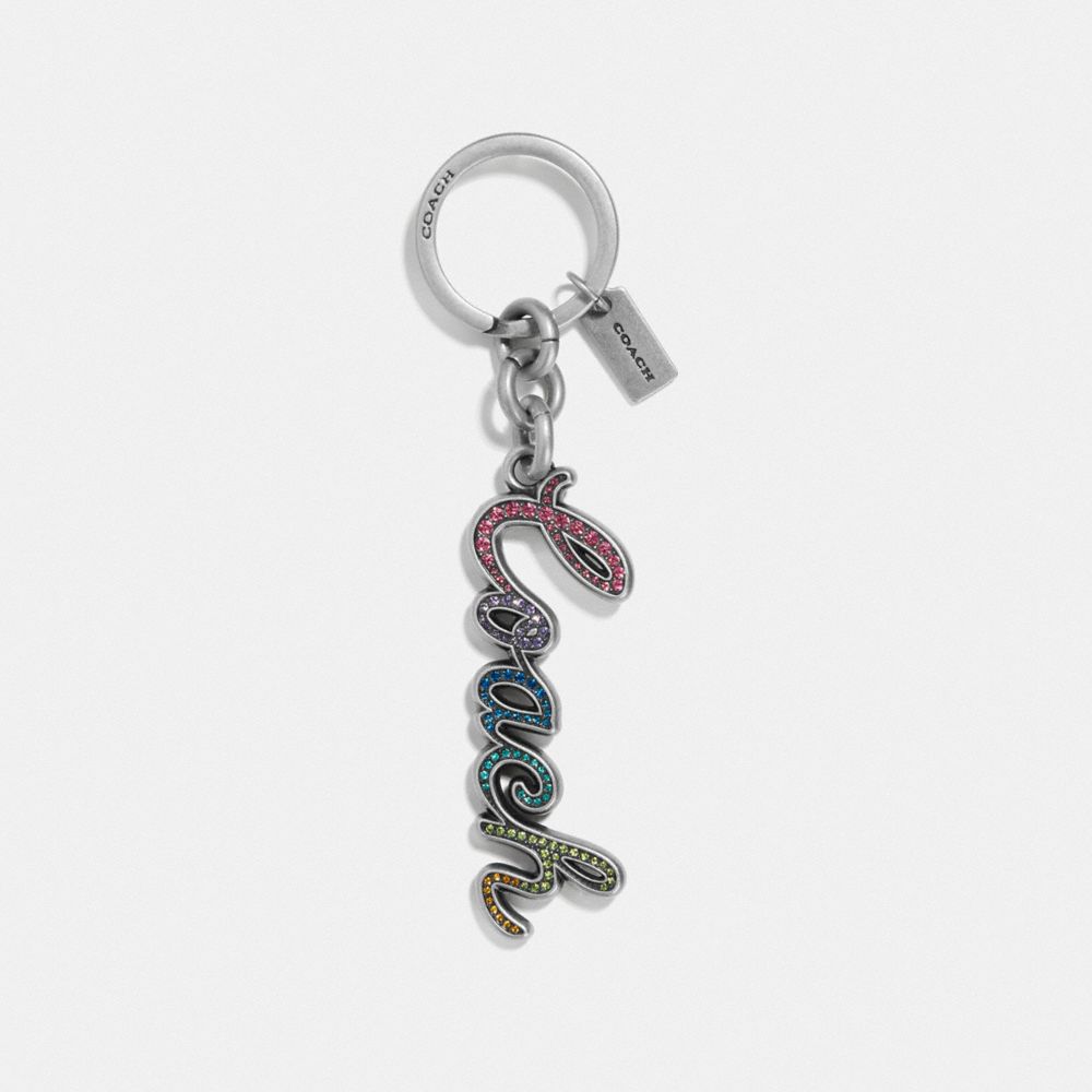 COACH F24519 Coach Key Ring RAINBOW/SILVER