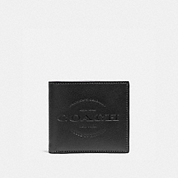 COACH F24647 Double Billfold Wallet BLACK