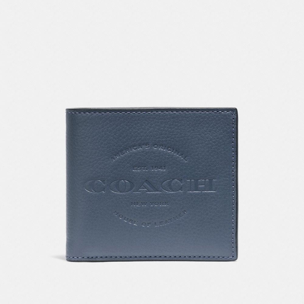 COACH F24647 Double Billfold Wallet DENIM