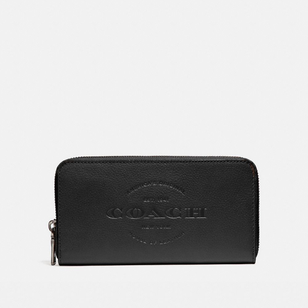 COACH F24648 ACCORDION WALLET BLACK