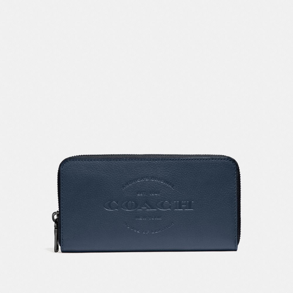 COACH f24648 ACCORDION WALLET DENIM