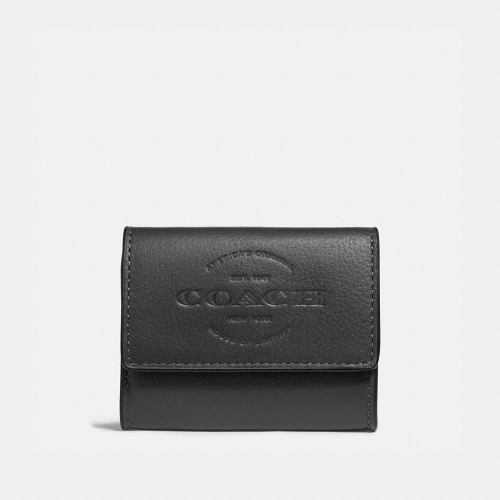 COACH F24652 COIN CASE BLACK