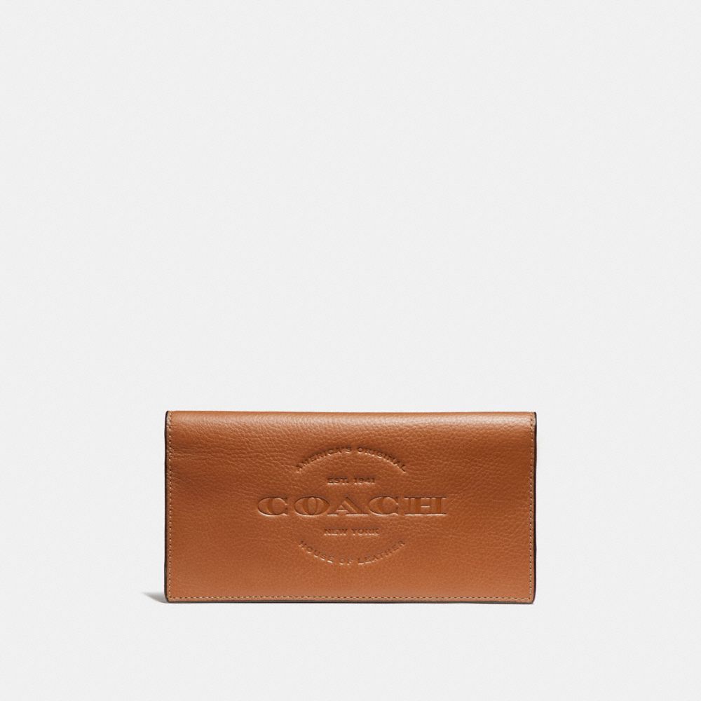COACH F24653 Breast Pocket Wallet SADDLE