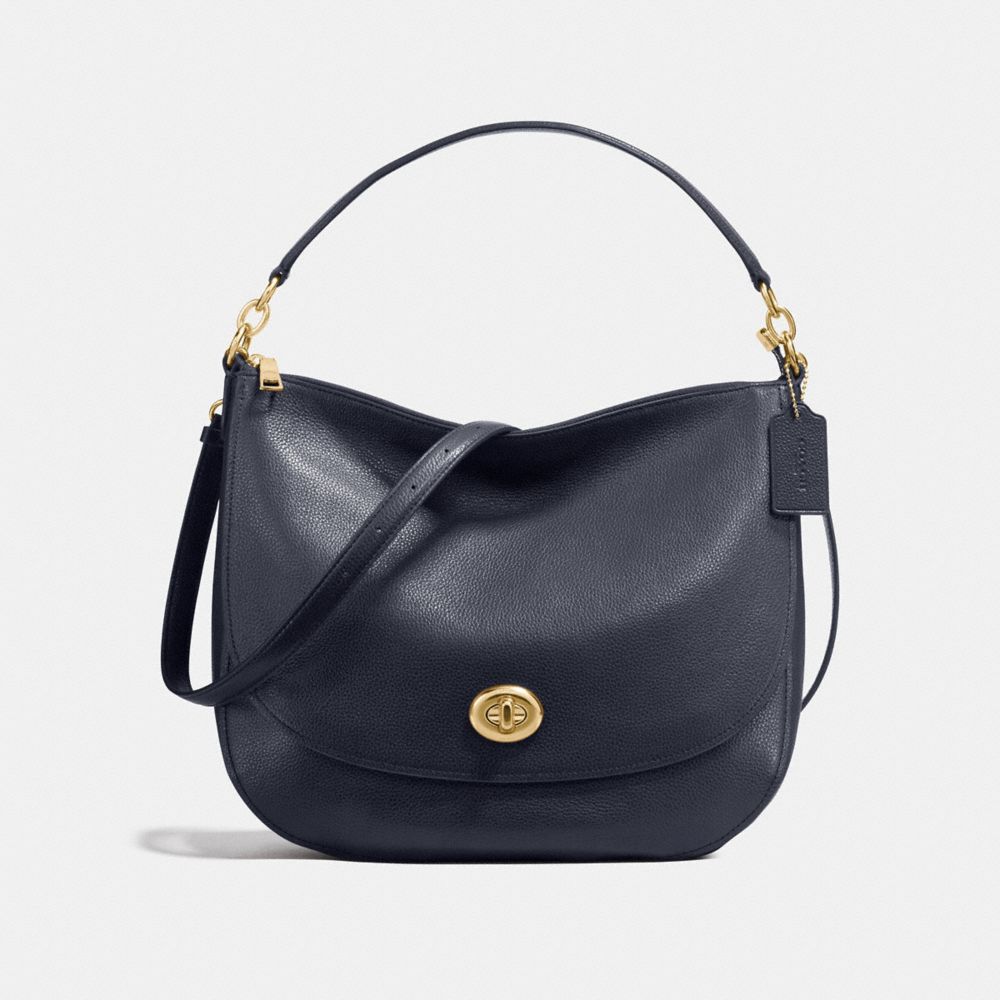 COACH F24771 - TURNLOCK HOBO NAVY/LIGHT GOLD