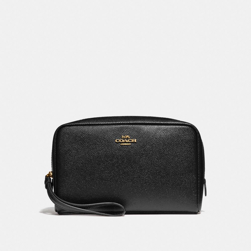 COACH F24797 BOXY COSMETIC CASE 20 BLACK/IMITATION-GOLD