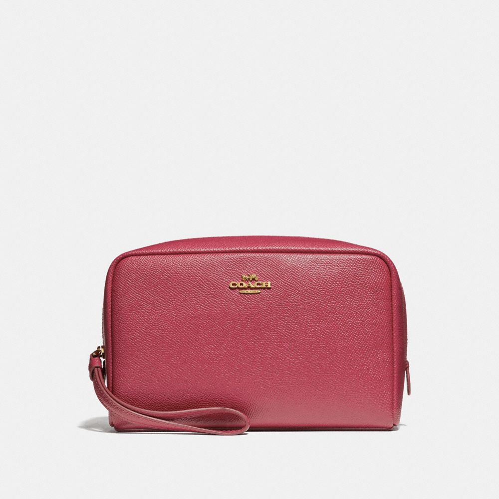 COACH F24797 BOXY COSMETIC CASE ROUGE/GOLD