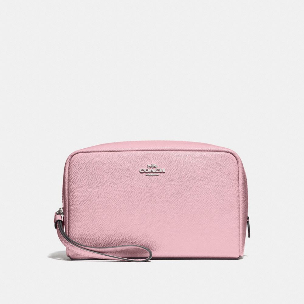 COACH BOXY COSMETIC CASE 20 - CARNATION/SILVER - F24797