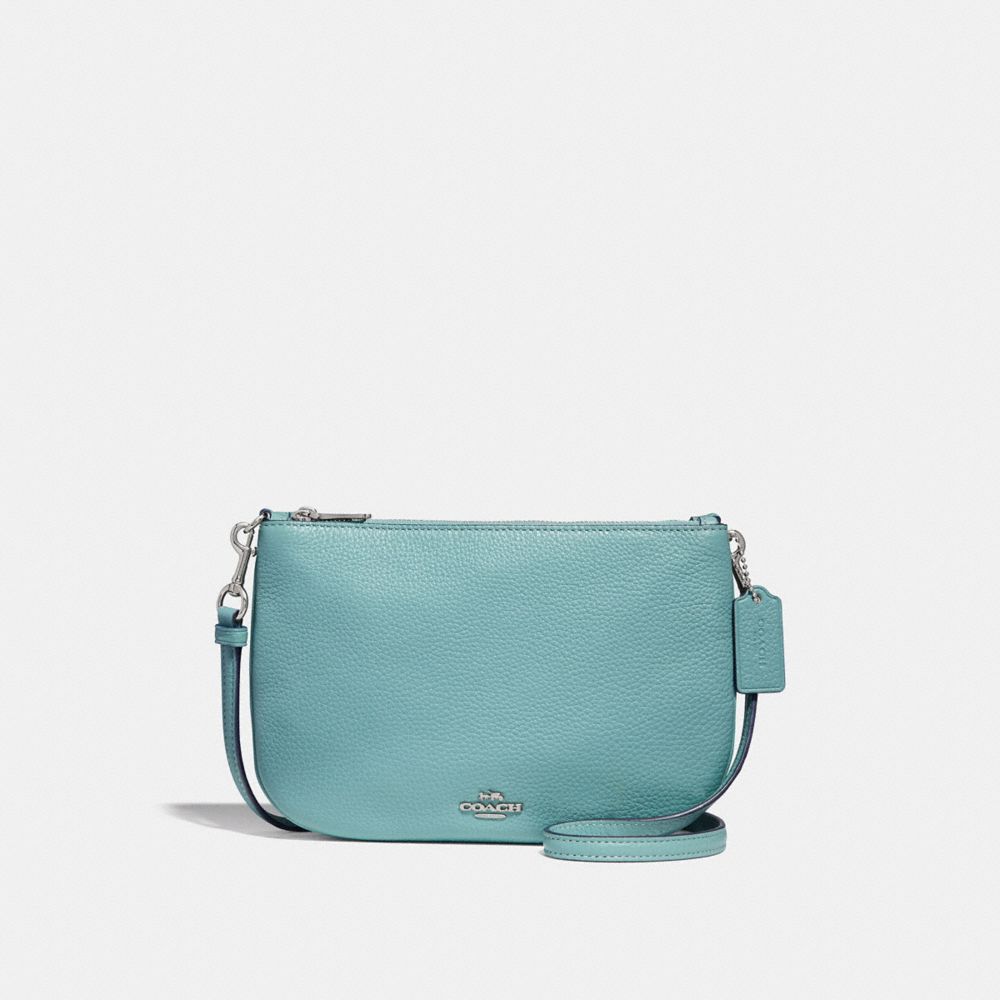 COACH F24799 Transformable Crossbody SILVER/AQUAMARINE