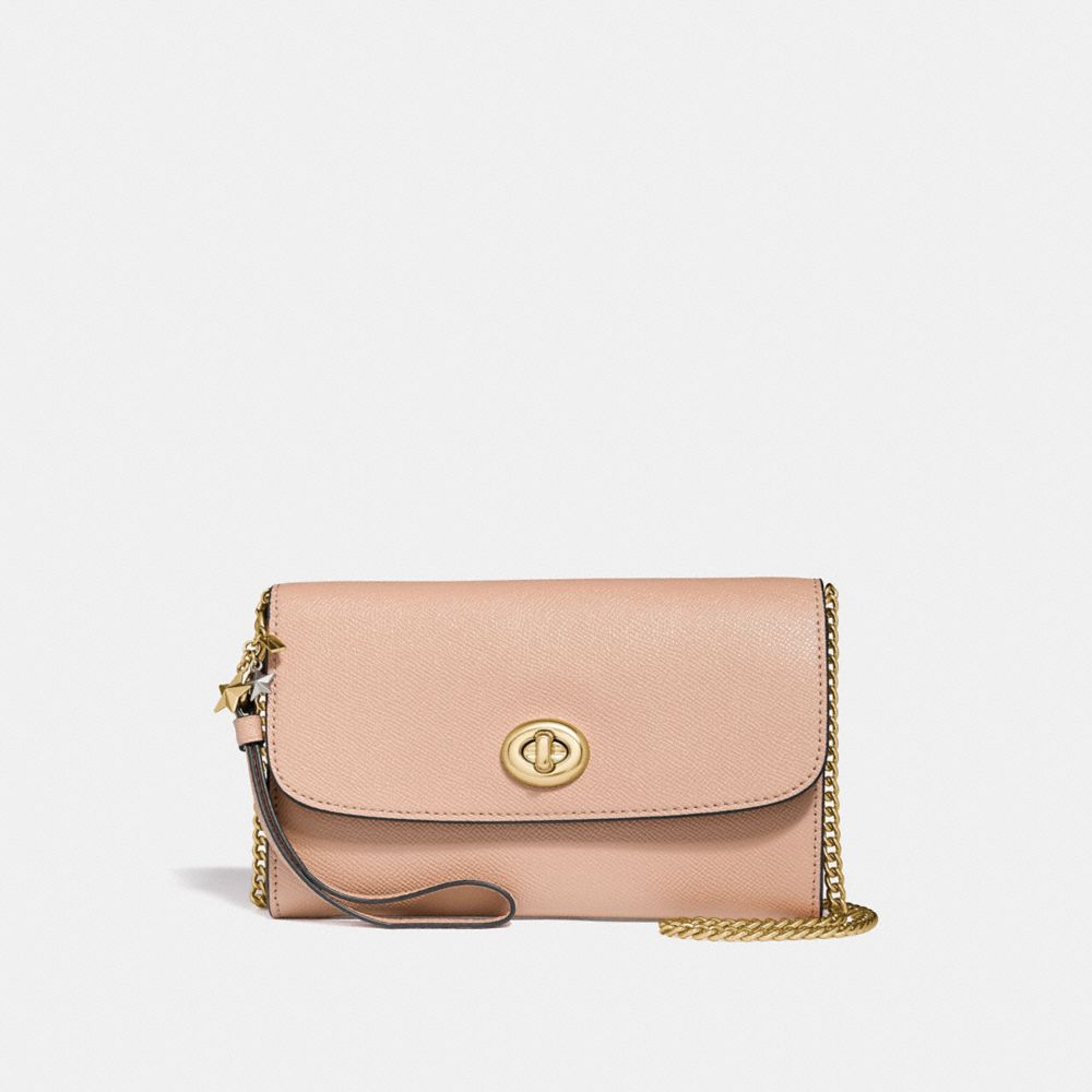 CHAIN CROSSBODY WITH CHARMS - f24802 - BEECHWOOD/light gold