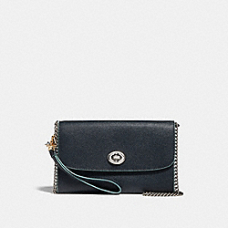 CHAIN CROSSBODY WITH CHARMS - f24802 - MIDNIGHT NAVY/SILVER