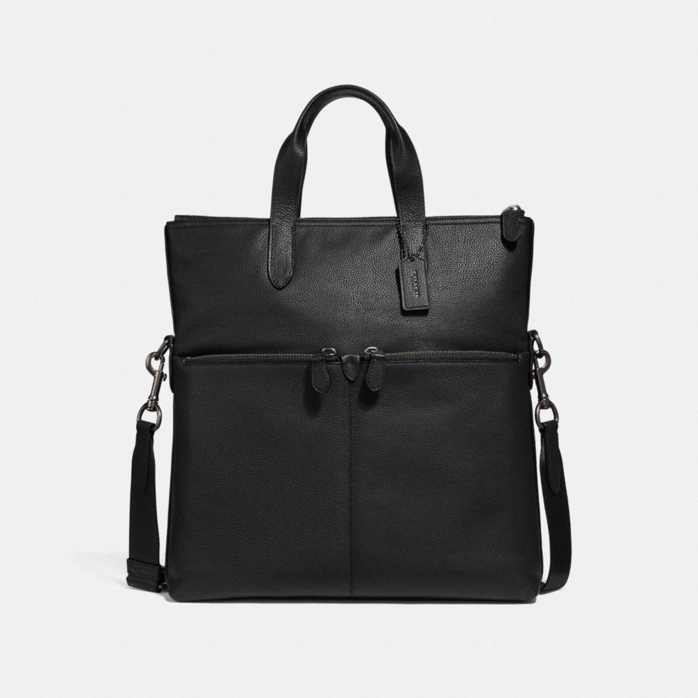 COACH METROPOLITAN UTILITY TOTE - QB/BLACK - F24840