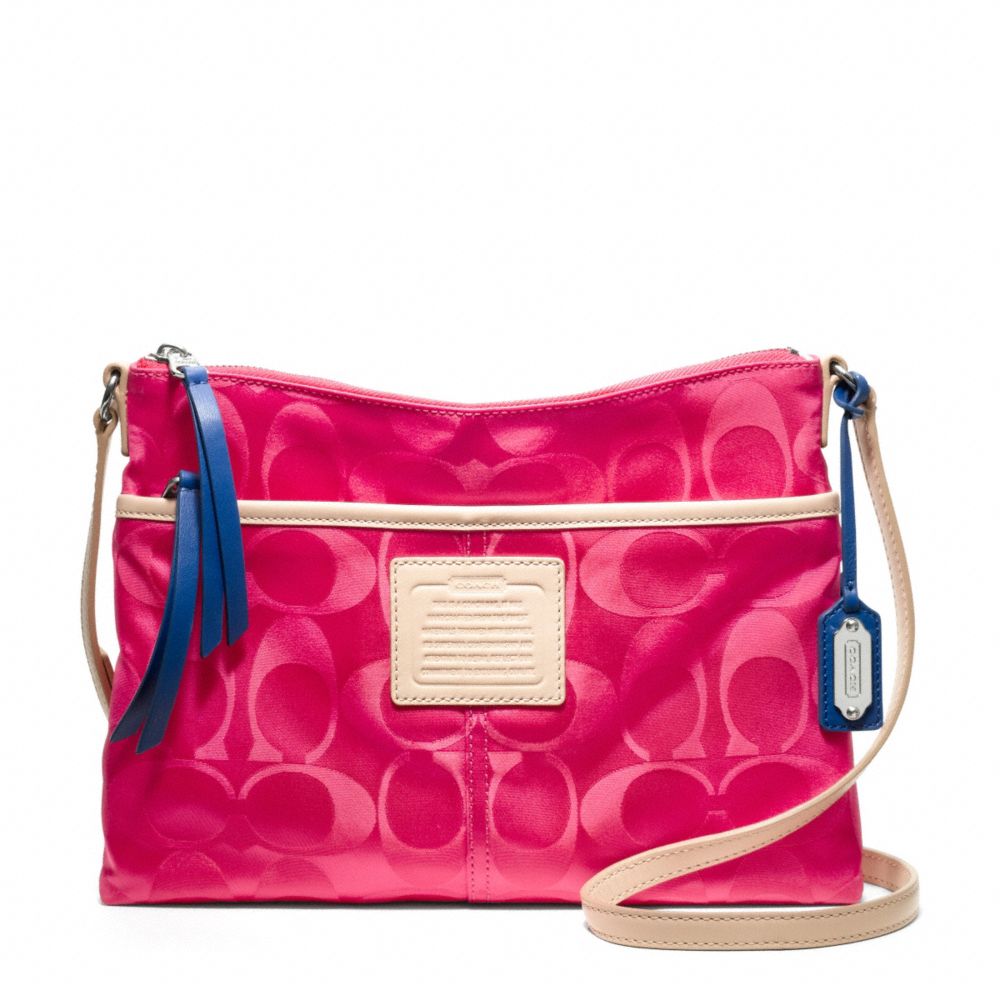 COACH f24861 LEGACY WEEKEND SIGNATURE NYLON HIPPIE 