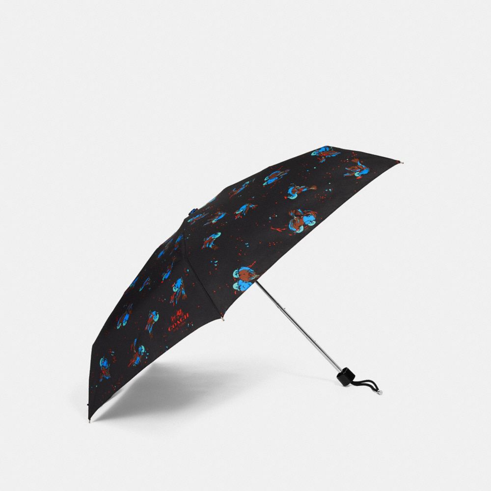 MINI BLACK SPARROW UMBRELLA - f24998 - SILVER/BLACK