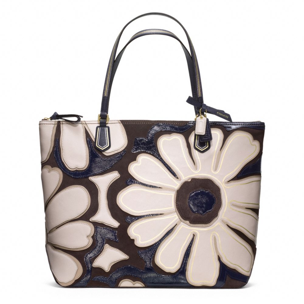 POPPY ELEVATED FLOWER TOTE COACH F25071