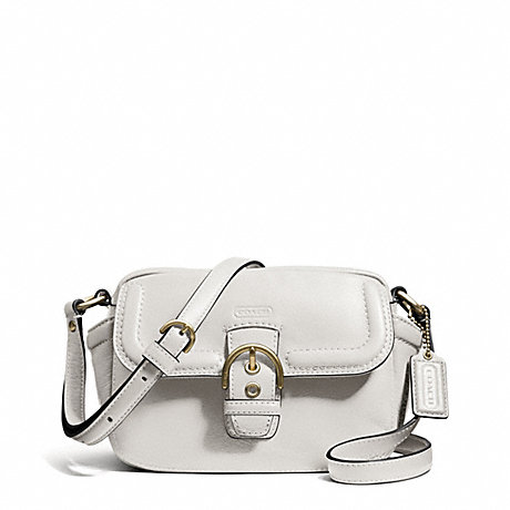 COACH F25150 CAMPBELL LEATHER CAMERA BAG BRASS/IVORY