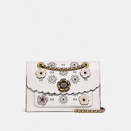 COACH PARKER WITH CUT OUT TEA ROSE - CHALK MULTI/OLD BRASS - F25160