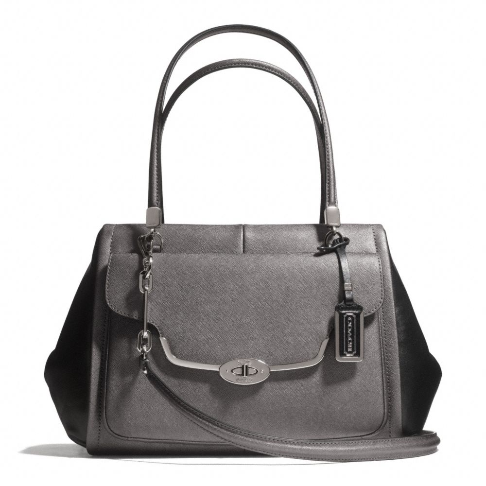 COACH MADISON SAFFIANO LEATHER MADELINE EAST/WEST SATCHEL - ONE COLOR - F25162