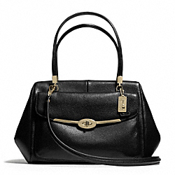 COACH MADISON LEATHER MADELINE EAST/WEST SATCHEL - ONE COLOR - F25166