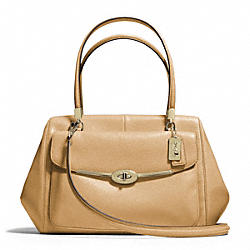COACH MADISON LEATHER MADELINE EAST/WEST SATCHEL - ONE COLOR - F25166