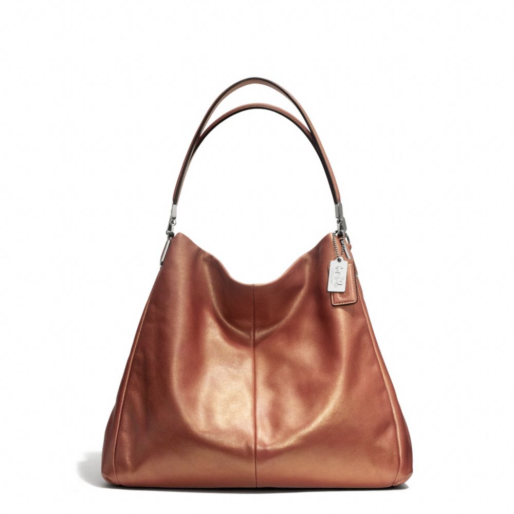 COACH F25173 MADISON PHOEBE SHOULDER BAG IN METALLIC LEATHER ONE-COLOR
