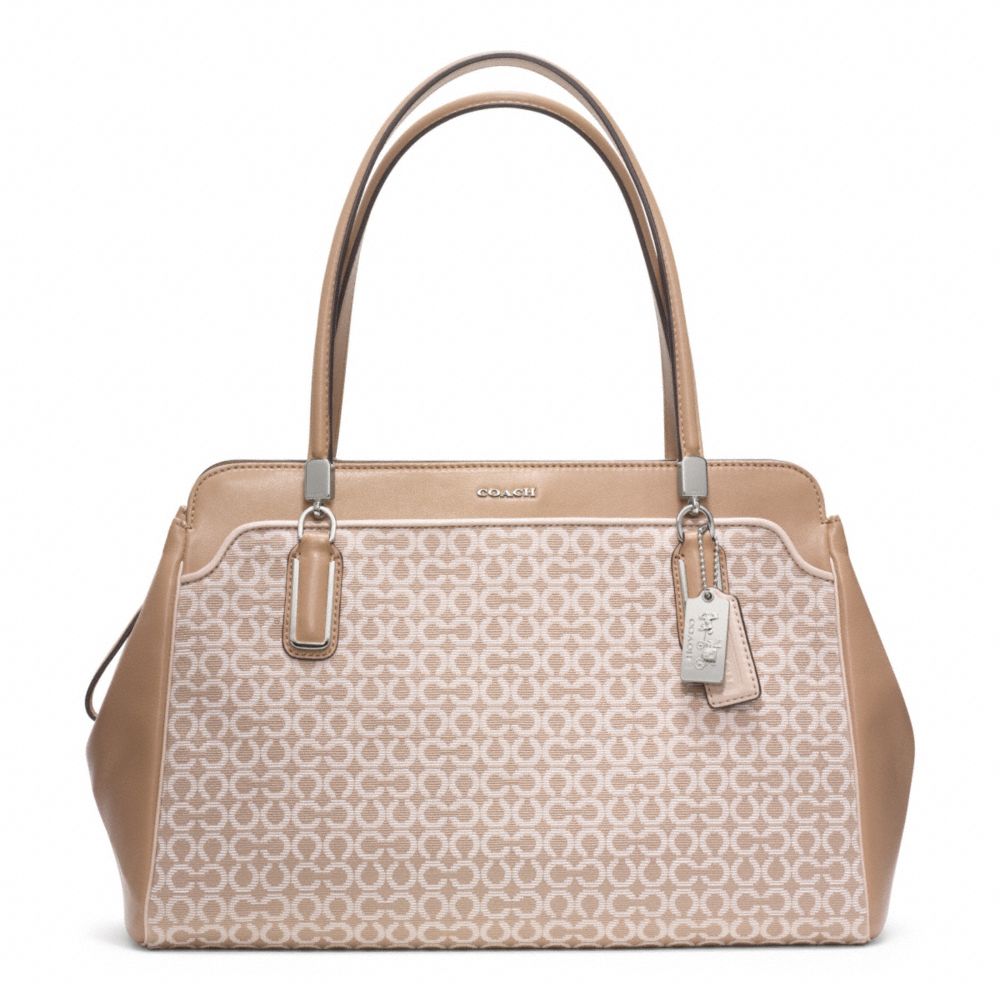 COACH F25213 MADISON OP ART NEEDLEPOINT KIMBERLY CARRYALL ONE-COLOR