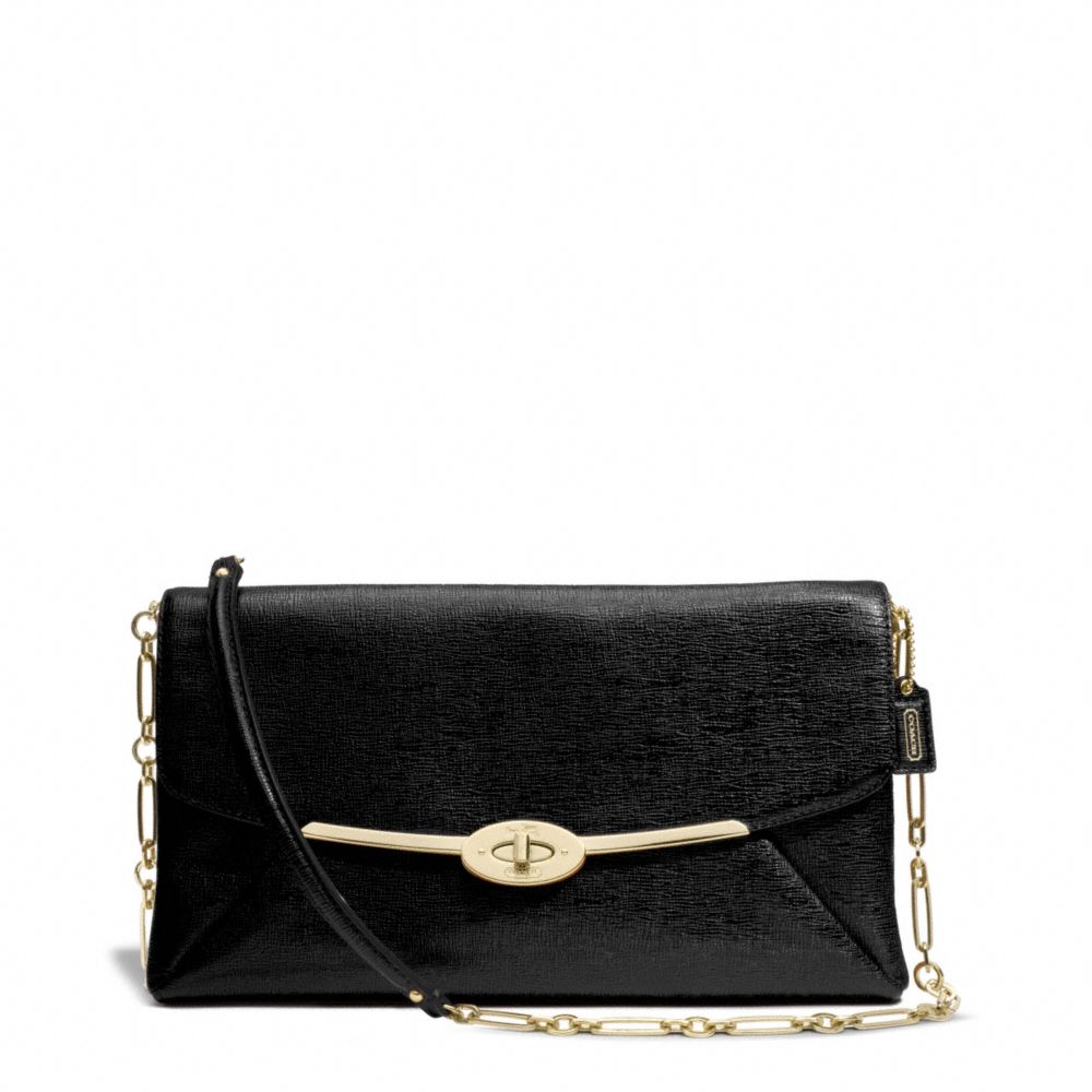 COACH MADISON TEXTURED LEATHER CLUTCH - ONE COLOR - F25240
