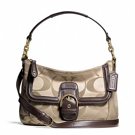 COACH F25289 CAMPBELL SIGNATURE SMALL CONVERTIBLE HOBO ONE-COLOR