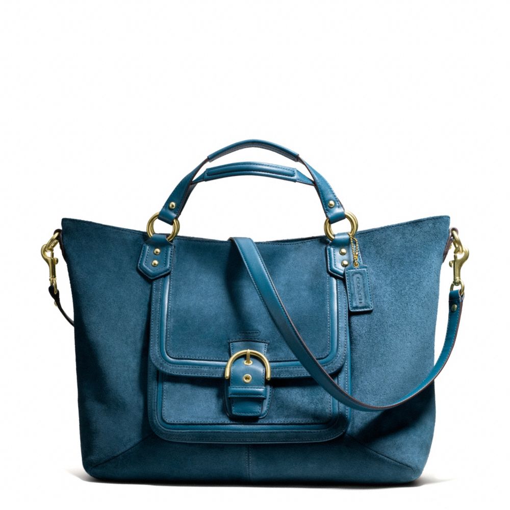 CAMPBELL SUEDE IZZY FASHION SATCHEL - f25300 - F25300B4TE