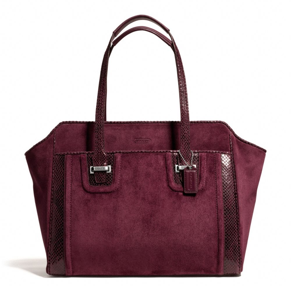 TAYLOR SUEDE ALEXIS CARRYALL - f25301 - SILVER/BORDEAUX