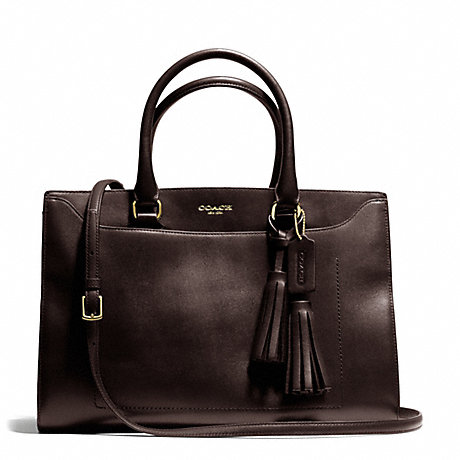 LEGACY PINNACLE POLISHED RETRO LEIGHTON FRAME CARRYALL - COACH F25320 - ONE-COLOR