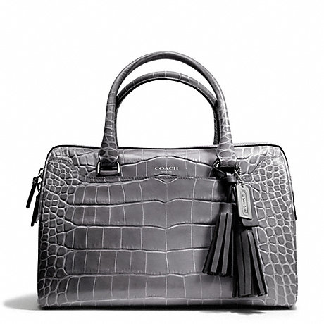 COACH F25324 EMBOSSED CROC HALEY SATCHEL ONE-COLOR
