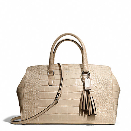 COACH EMBOSSED CROC LARGE LOWELL -  - f25328