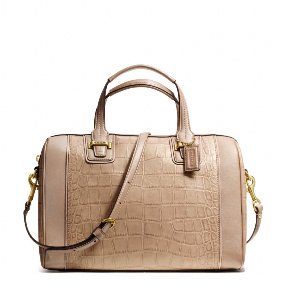TAYLOR EXOTIC LEATHER SATCHEL COACH F25329