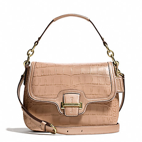 COACH TAYLOR EXOTIC LEATHER FLAP CROSSBODY -  - f25331