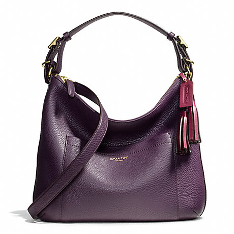 COACH f25348 PEBBLED LEATHER HOBO 