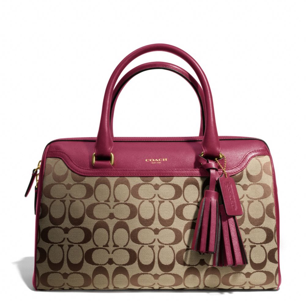 COACH f25383 SIGNATURE HALEY SATCHEL 