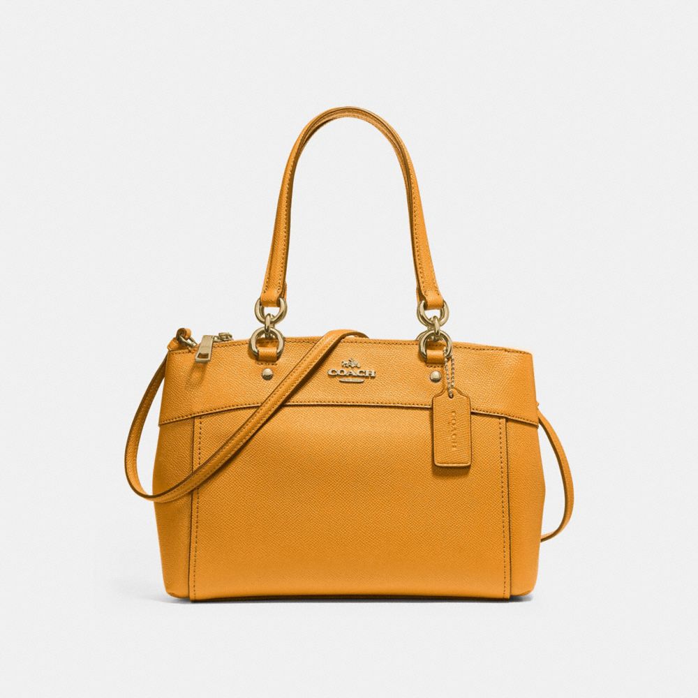 COACH F25395 MINI BROOKE CARRYALL GOLDENROD/LIGHT-GOLD