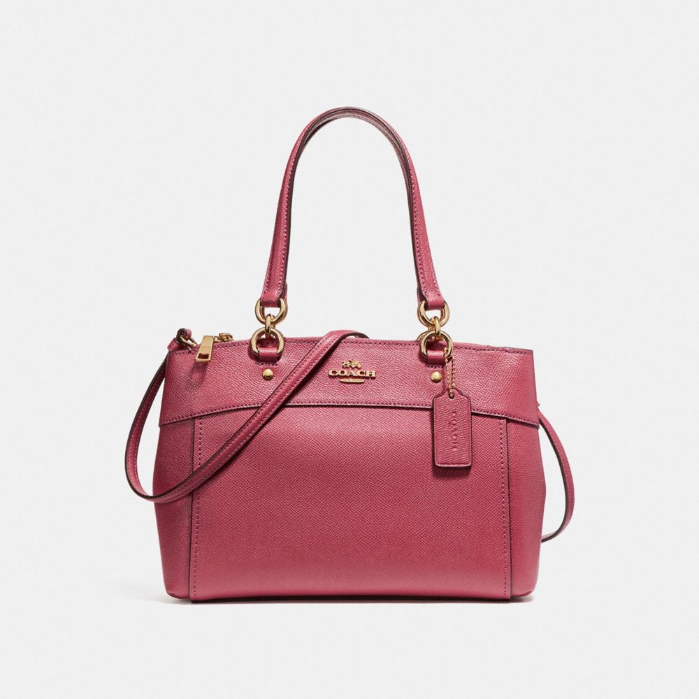 COACH MINI BROOKE CARRYALL - LIGHT GOLD/ROUGE - F25395