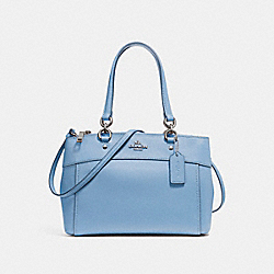 COACH MINI BROOKE CARRYALL - SILVER/POOL - F25395