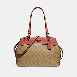 BROOKE CARRYALL - COACH f25396 - light khaki/vintage pink/imitation gold