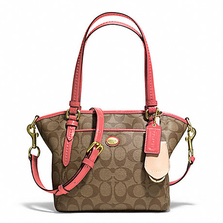 PEYTON SIGNATURE MINI POCKET TOTE - COACH F25505 - ONE-COLOR
