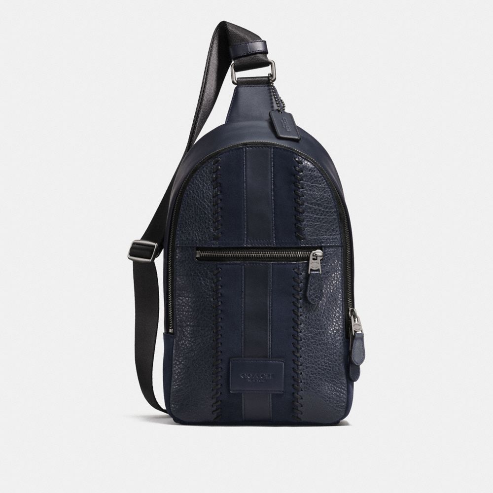 CAMPUS PACK WITH BASEBALL STITCH - F25512 - MIDNIGHT NAVY/BLACK ANTIQUE NICKEL