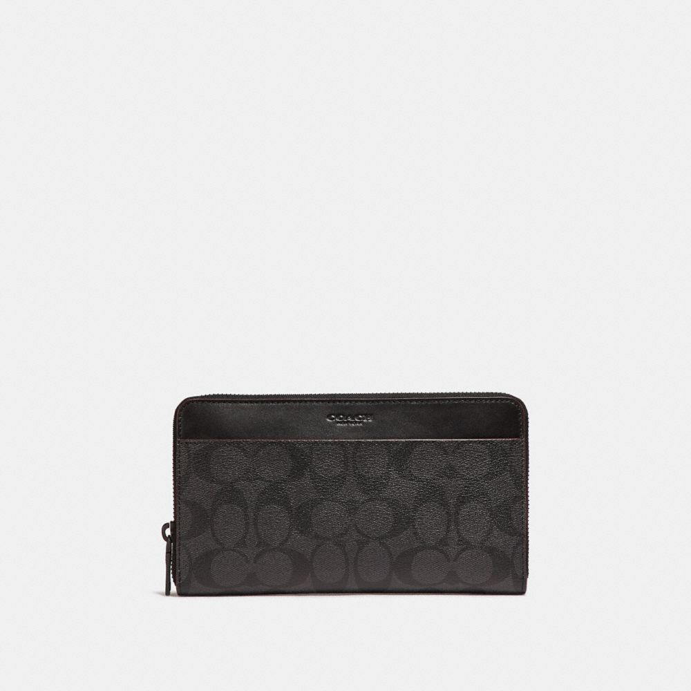 coach mens travel wallet