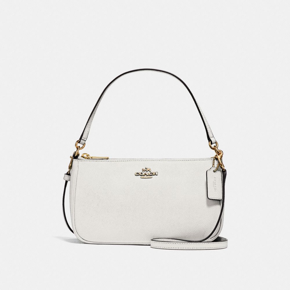 COACH F25591 - TOP HANDLE POUCH LIGHT GOLD/CHALK