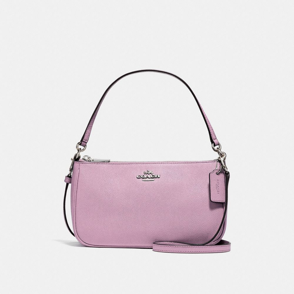 TOP HANDLE POUCH - COACH f25591 - SILVER/LILAC