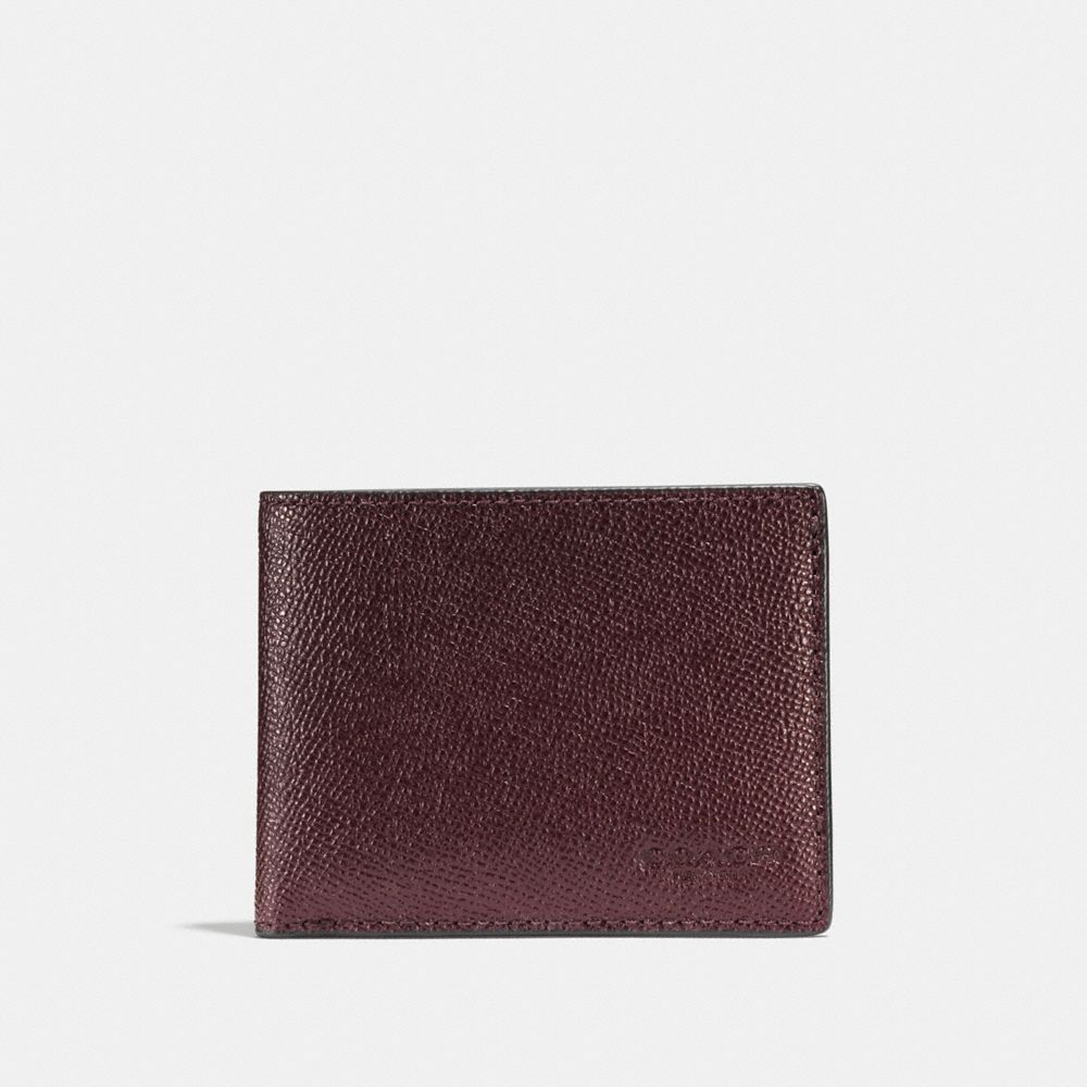 SLIM BILLFOLD WALLET - COACH F25606 - OXBLOOD