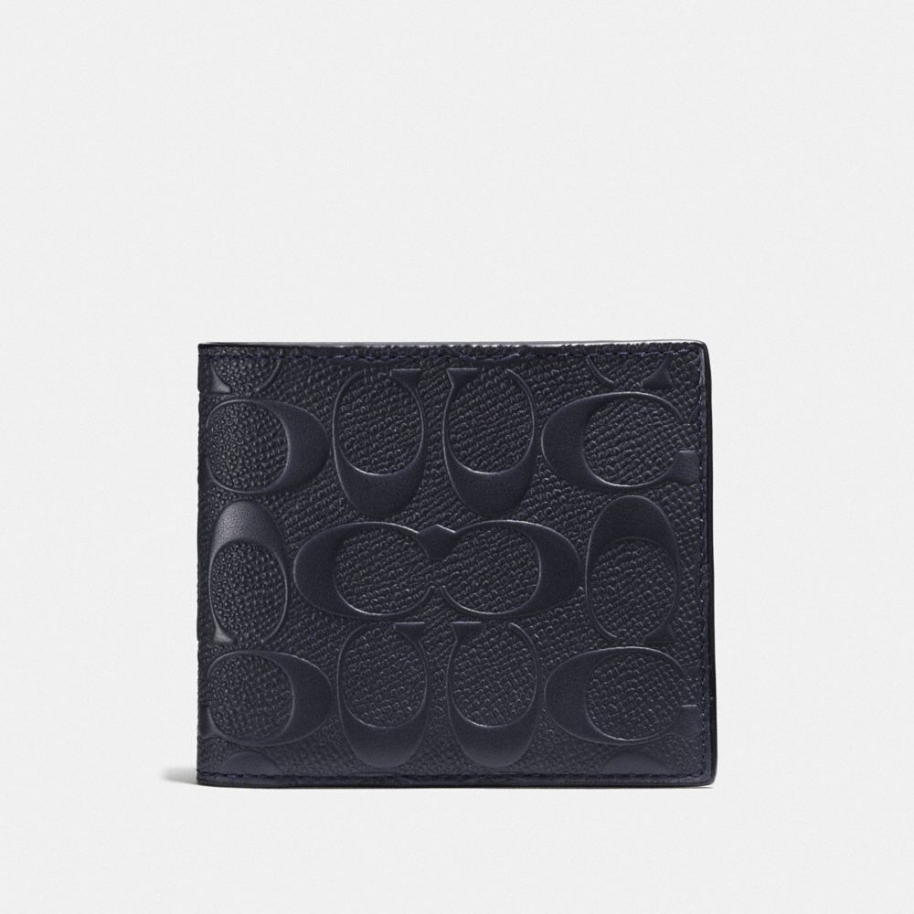 COACH F25609 3-in-1 Wallet In Signature Leather MIDNIGHT