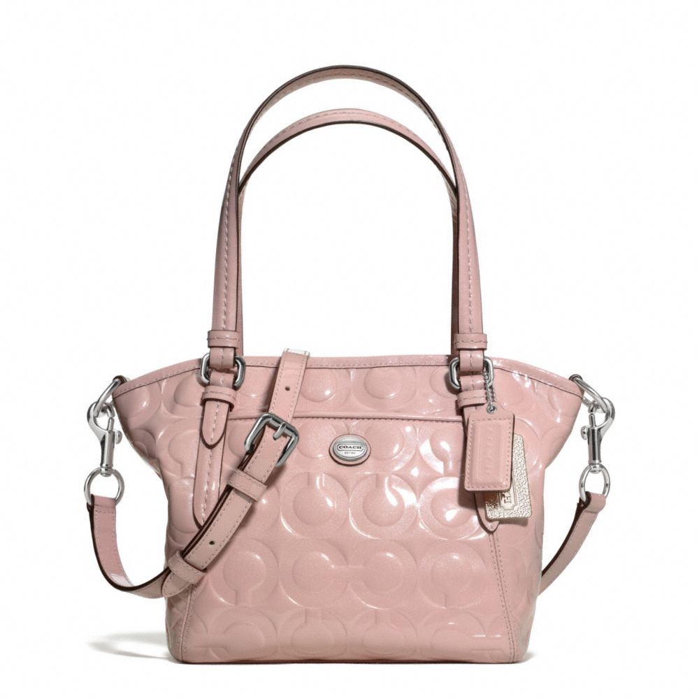 PEYTON OP ART EMBOSSED PATENT MINI POCKET TOTE - f25702 - F25702SVC53